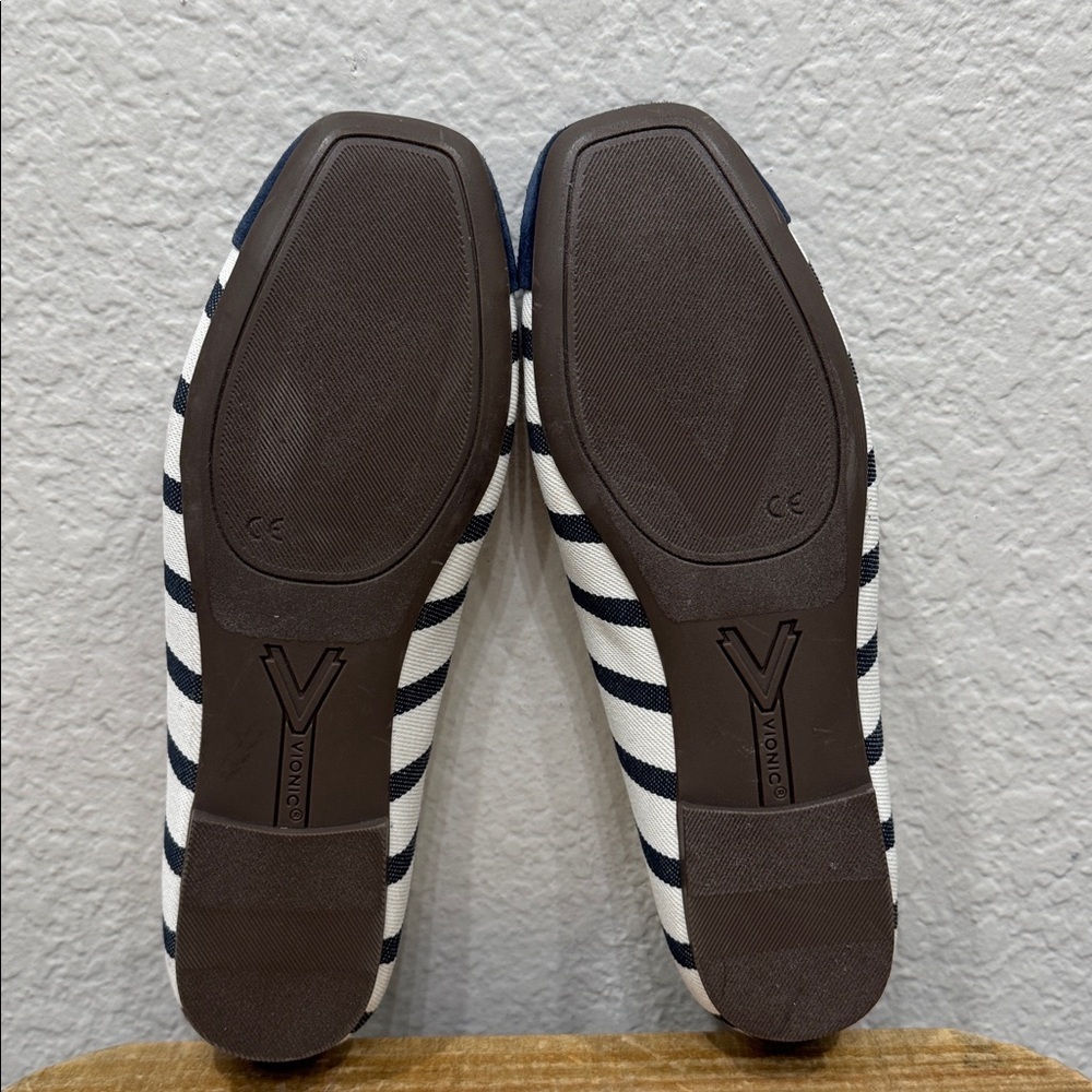 Vionic Klara Striped Ballet Flats Size 6.5 - Picture 7 of 8